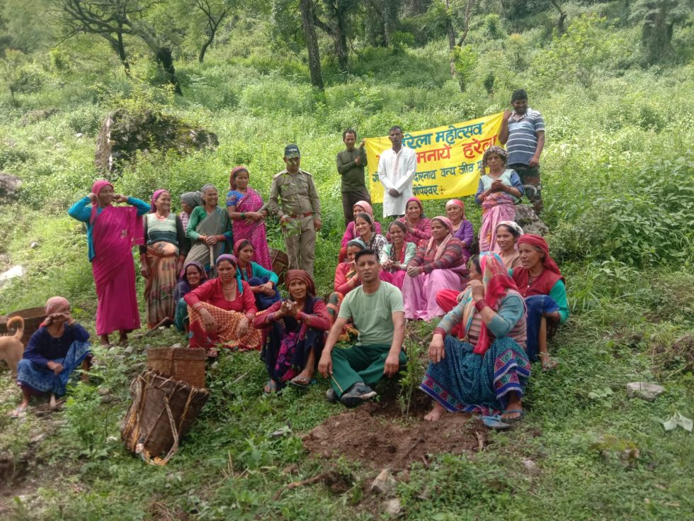 अपने पुस्तैनी जंगल को अतिक्रमण से बचने के लिए कठूड़ गांव की महिलाओं ने शुरू किया अभियान