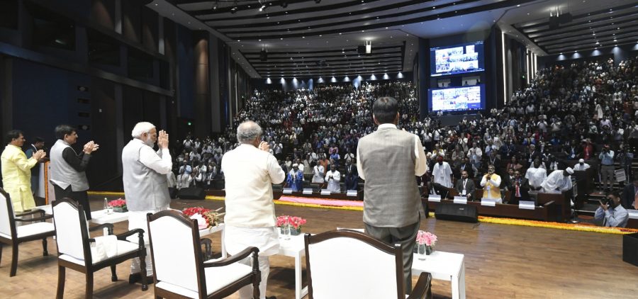 प्रधानमंत्री नरेन्द्र मोदी ने किया श्रीअन्न का शुभारम्भ, सूबे के कृषि मंत्री गणेश जोशी हुए शामिल