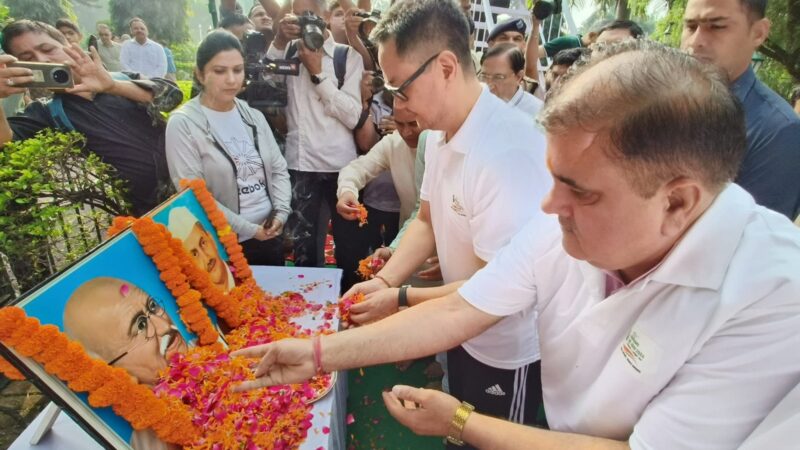 केन्द्रीय मंत्री रिजिजू ने स्वच्छ भारत दिवस कार्यक्रम में शिरकत की