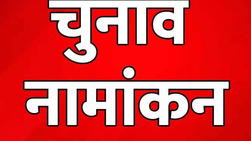 भाजपा-कांग्रेस समेत चार प्रत्याशियों ने किया नामांकन