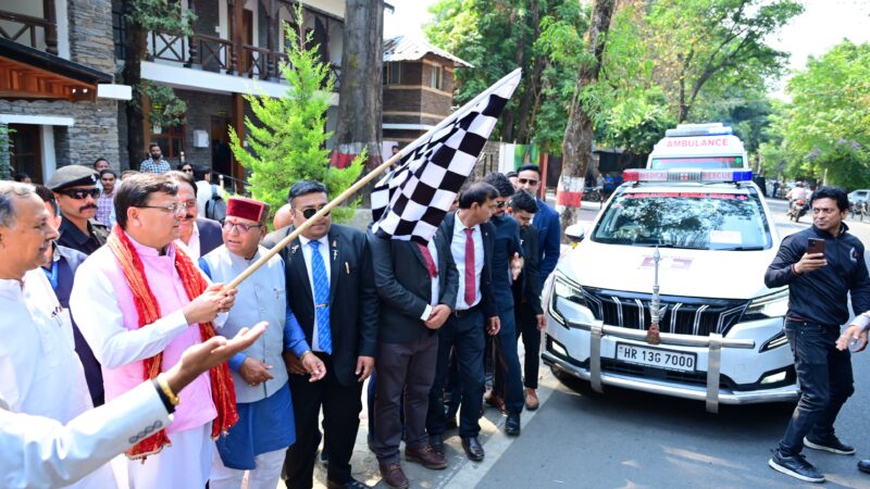 सीएम धामी ने किया उच्च हिमालयी चिकित्सा सेवा का फ्लैग ऑफ