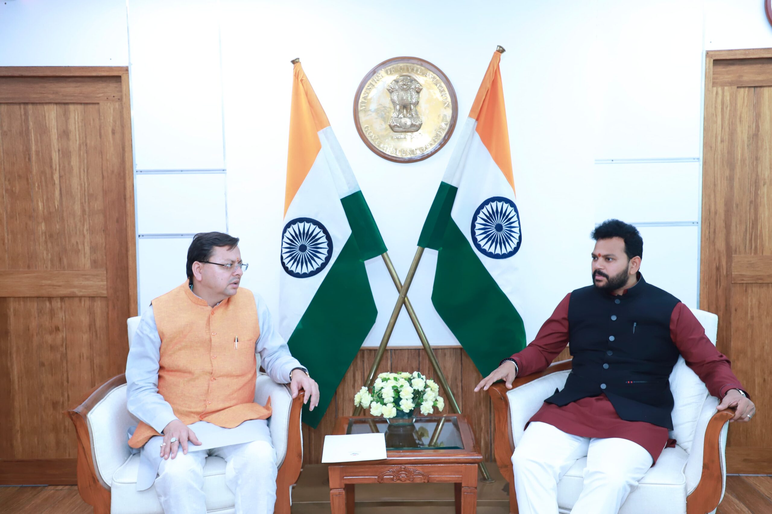सीएम धामी ने नागरिक उड्डयन मंत्री से की भेंट, राज्य में पर्यटन को बढ़ावा देने को लेकर चर्चा