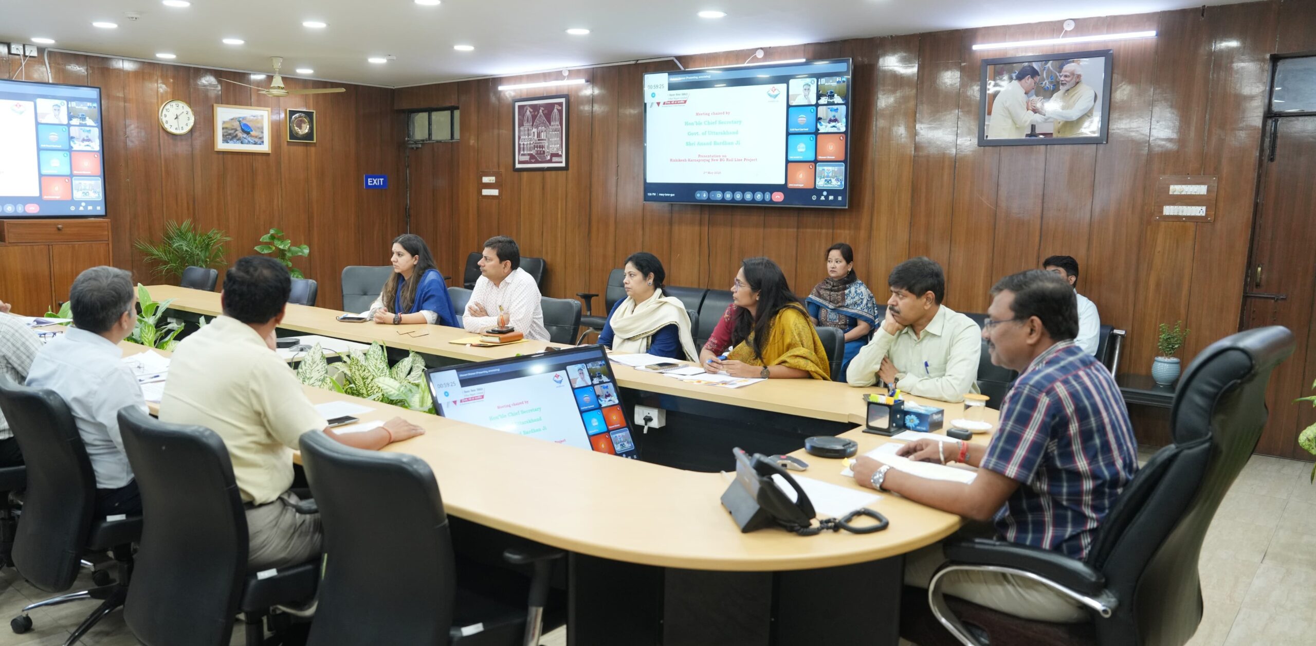 मुख्य सचिव ने की मंडल रेल प्रबंधक मुरादाबाद एवं इज्जतनगर के साथ बैठक