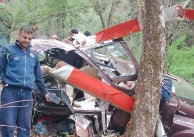 हेलीकॉप्टर दुर्घटना में चार यात्रियों की मौत की‌ सूचना