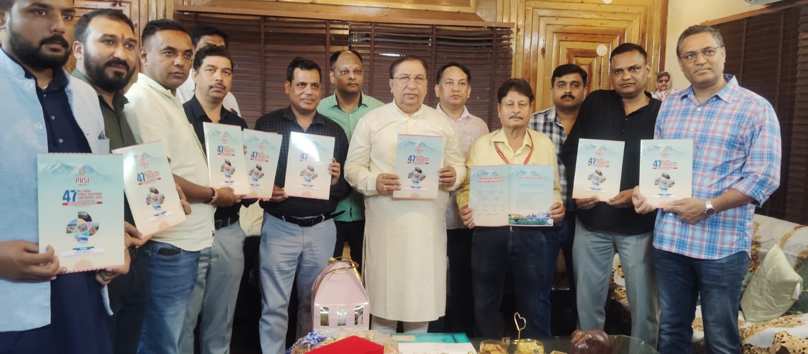 राज्यसभा सांसद नरेश बंसल ने किया पीआरएसआई राष्ट्रीय सम्मेलन-2025 के ब्रोशर का विमोचन