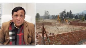 मसूरी रोपवे प्रोजेक्ट के आस-पास बड़ी कार्रवाई, पुरूकुल क्षेत्र में 40–50 बीघा अवैध प्लॉटिंग पर एमडीडीए का बुलडोजर