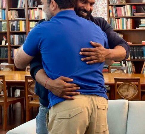 कांग्रेस के शीर्ष नेता राहुल गांदी ने  दिल्ली में की मोहम्मद दीपक से मुलाकात