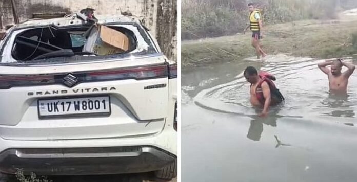 कार खाई में गिरी दो की मौत, विवाह समारोह से लौट रहे थे मृतक