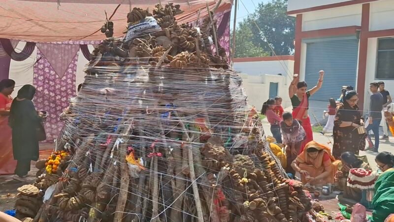 महिलाओं ने हालिका दहन से पहले किया पूजन