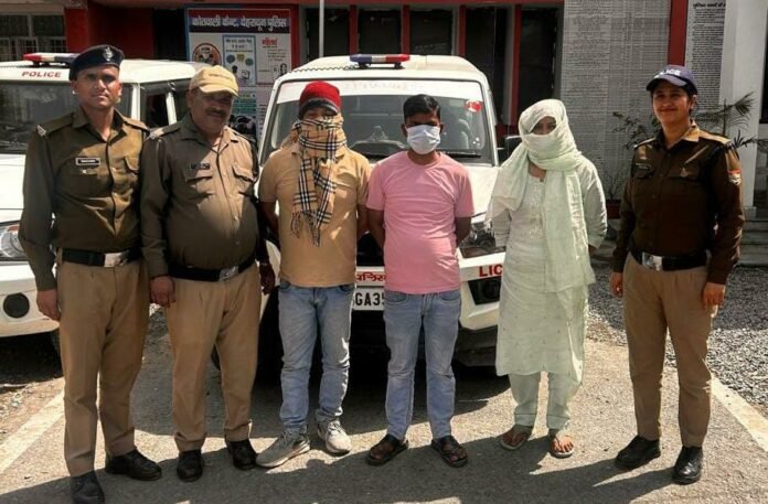 घर में चलाए जा रहे जिस्मफरोसी के धंघे का भंडाफोड़,महिला सहित तीन गिरफ्तार