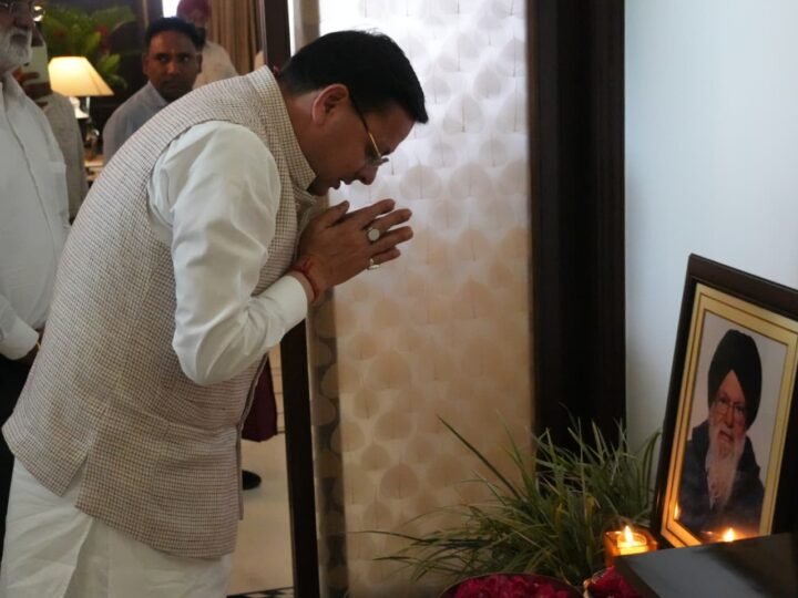 सीएम धामी ने किया सरदार अमरजीत सिंह चीमा के निधन पर गहरा दुःख व्यक्त