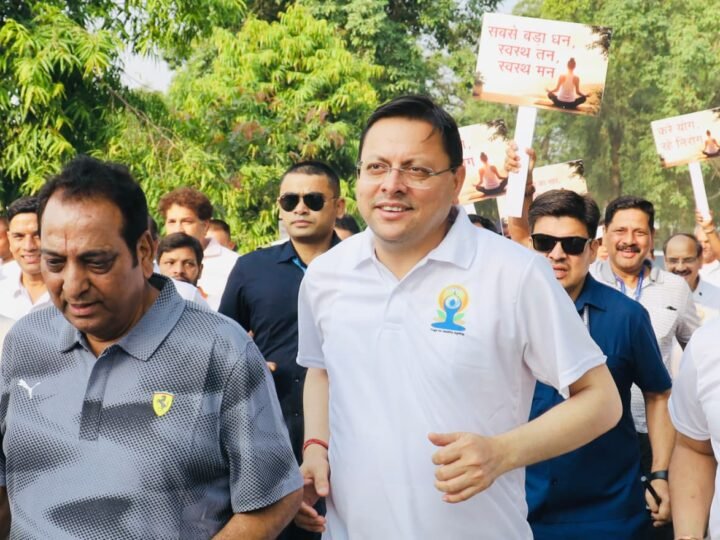 सईयां धामी ने अंतरराष्ट्रीय योग दिवस पर रन फॉर योगा कार्यक्रम में किया प्रतिभाग